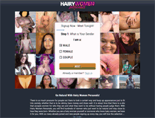 Tablet Screenshot of hairywomenpersonals.com